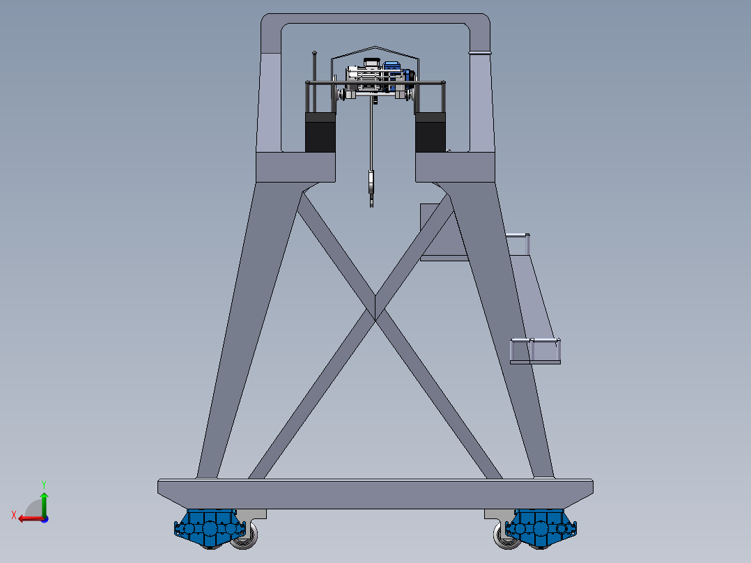 门式起重机SW三维图==1410268==280后视图