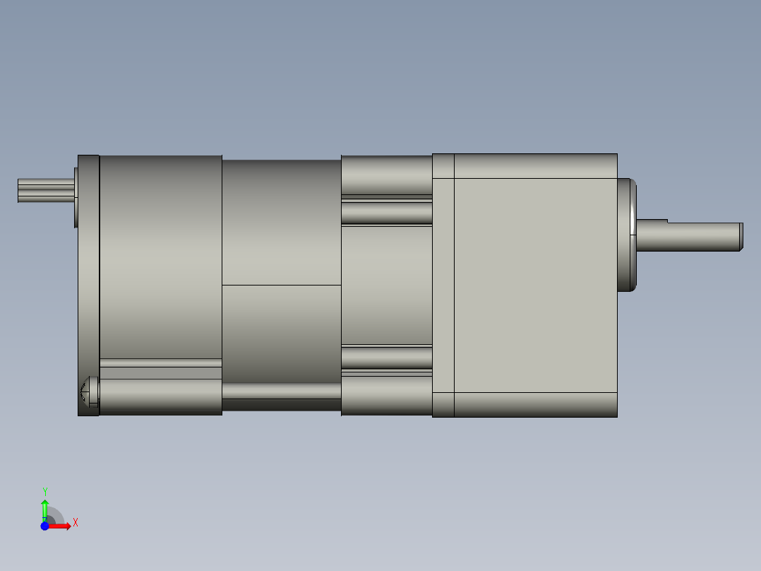 M4RA1G4L+M4GA3F微型齿轮调速马达前视图