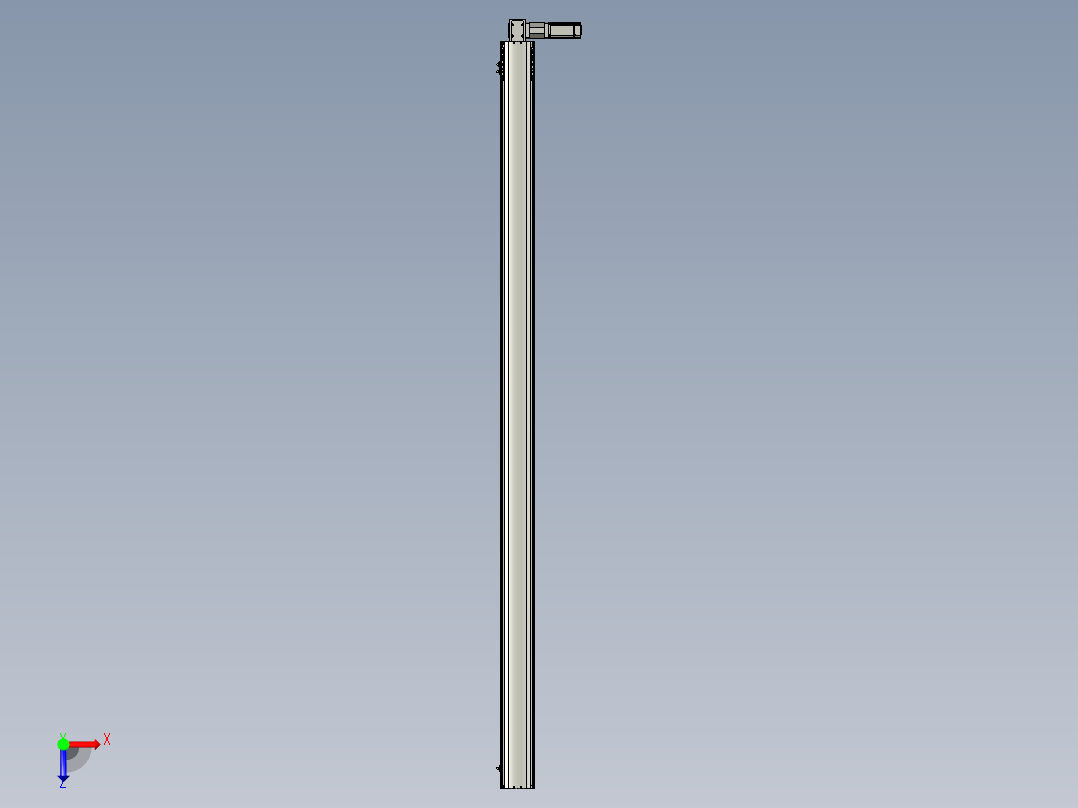 东锦同步带传动-直线滑台模组DH120B-L125-S2450-BL-P400W-C3俯视图