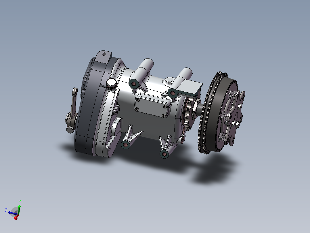 宝贝_Albion 5速度摩托车齿轮箱图纸