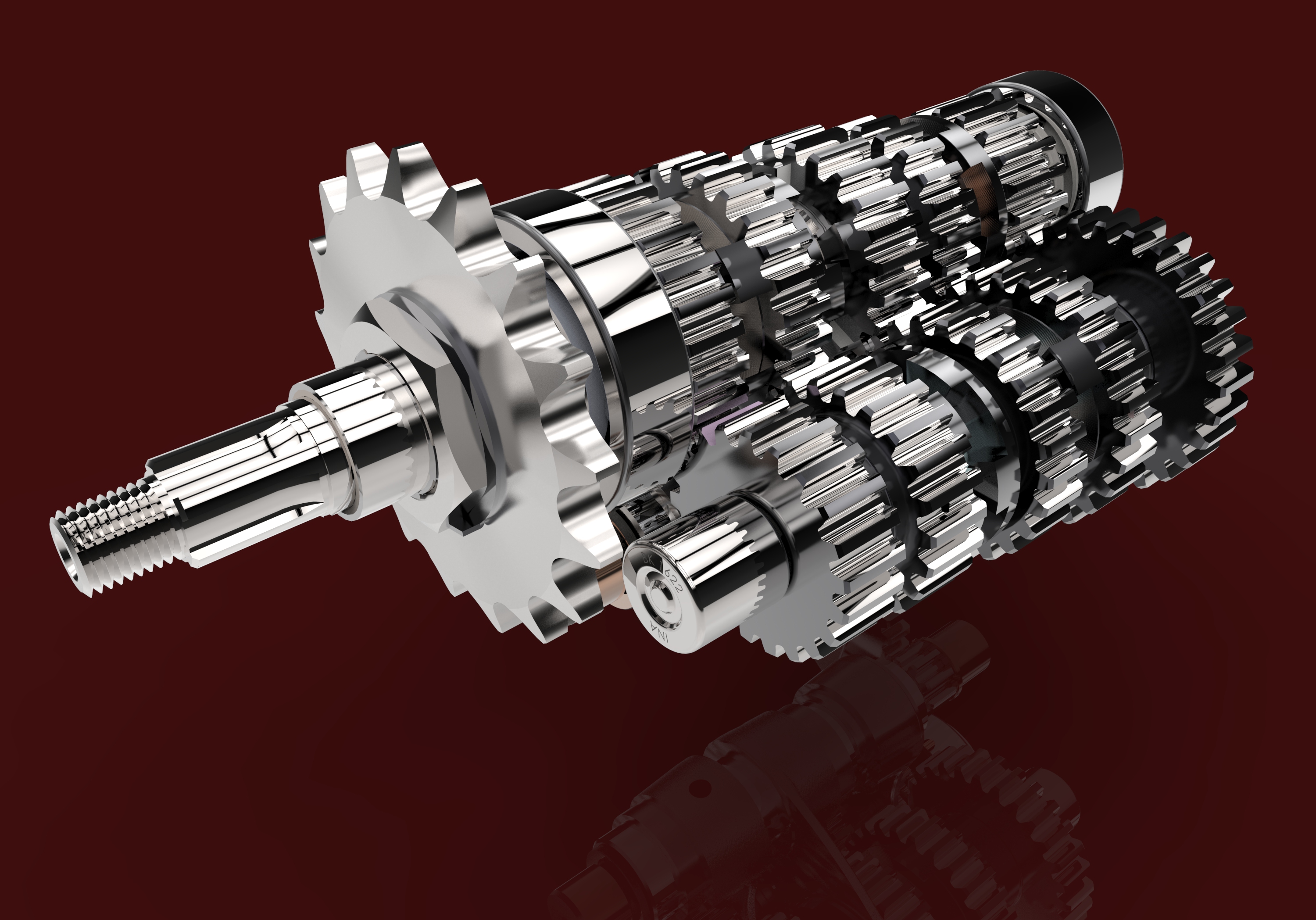 宝贝_Albion 5速度摩托车齿轮箱图纸