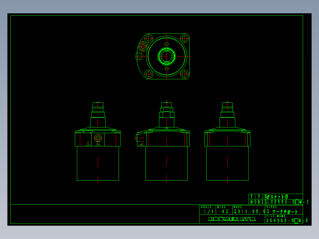 KOSMEKLC0552-GxM-E多系列多零件图纸模型多系列多零件图纸模型