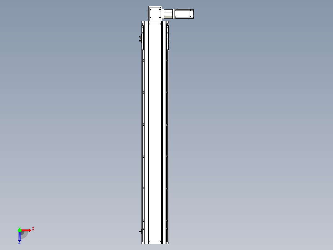 东锦同步带传动-直线滑台模组DH170B-L150-S1100-BL-P400W-C3俯视图