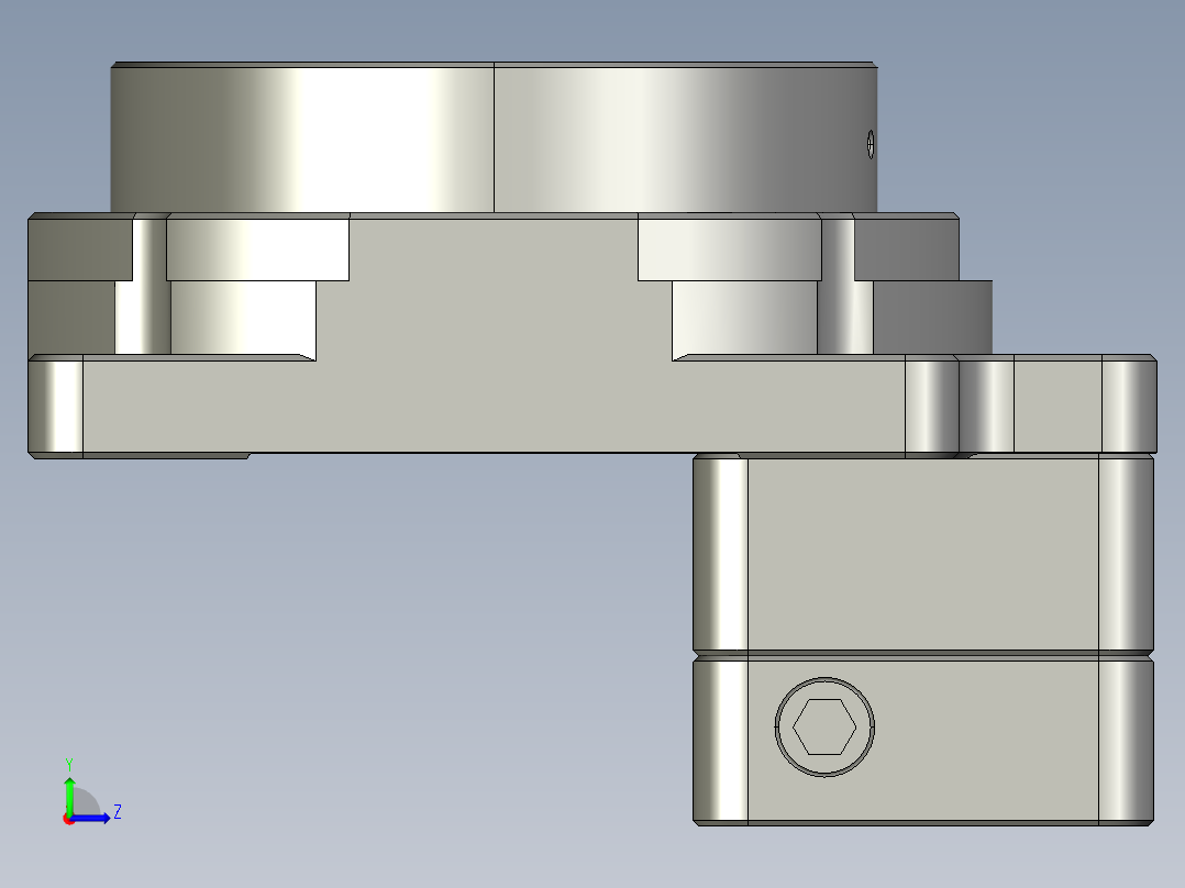 中空旋转平台KFN85-18-N左视图