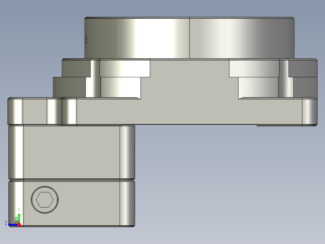 中空旋转平台KFN85-18-N右视图