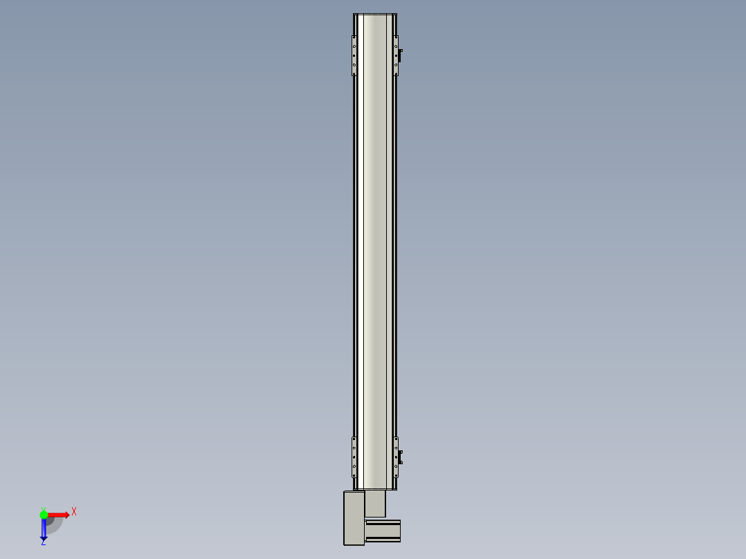 直线模组WG-LHB12-S1050-BL设计图纸俯视图