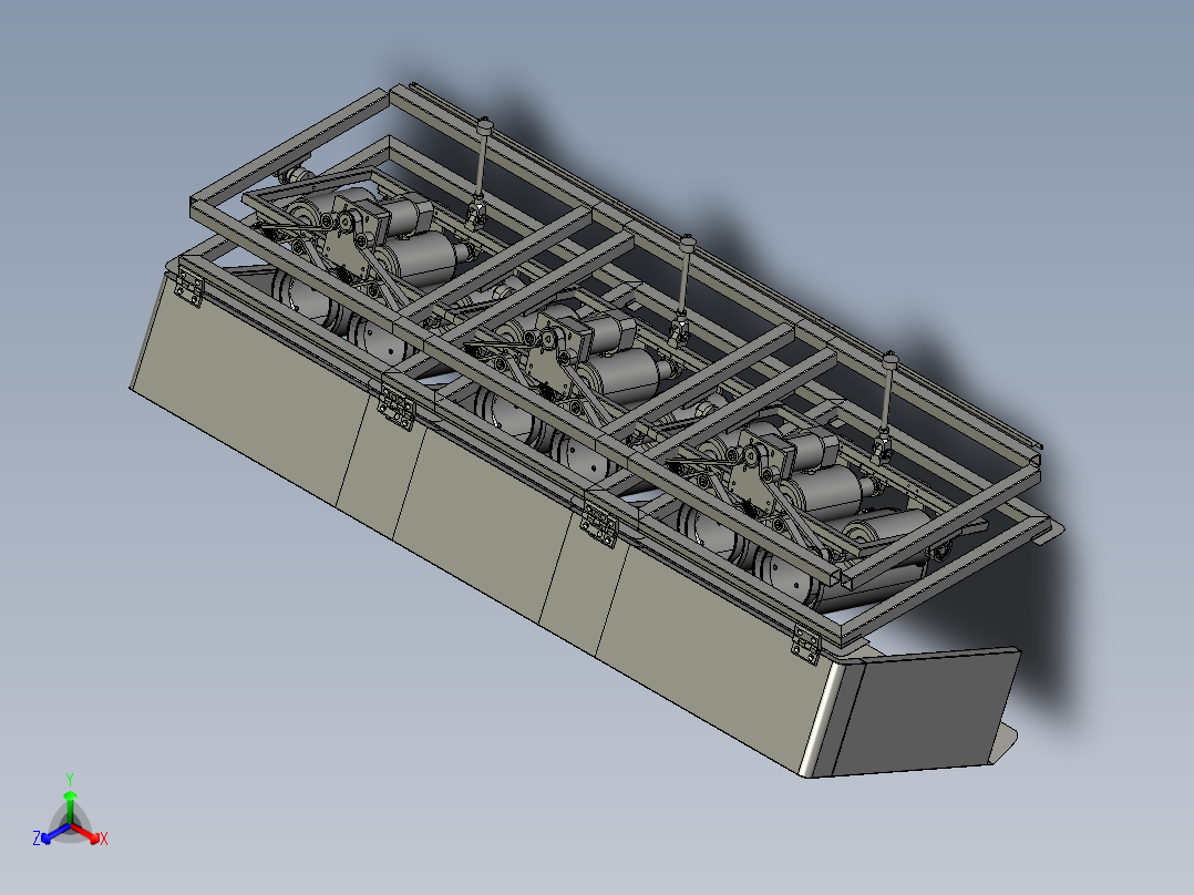 科幻远程高射炮正等轴测图
