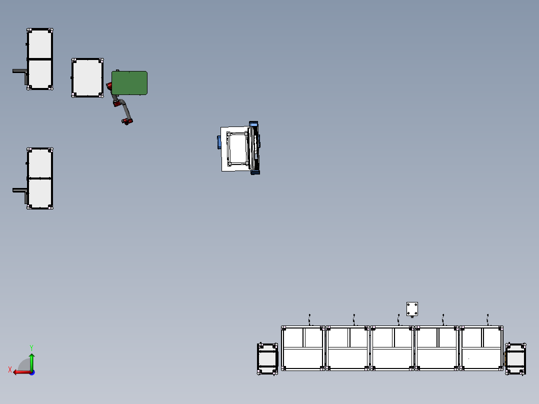 校徽书签生产展示线sw22可编辑后视图