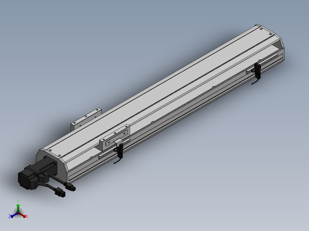 精密模组MY120-T10-450L-BC-P10B-C4-C正等轴测图