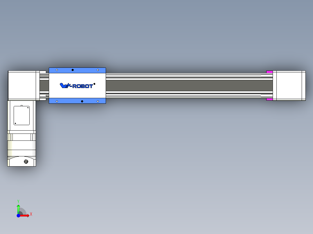 威洛博LB.GB同步带传动--欧规系列GB8-L192-S500-BL-P75-K前视图