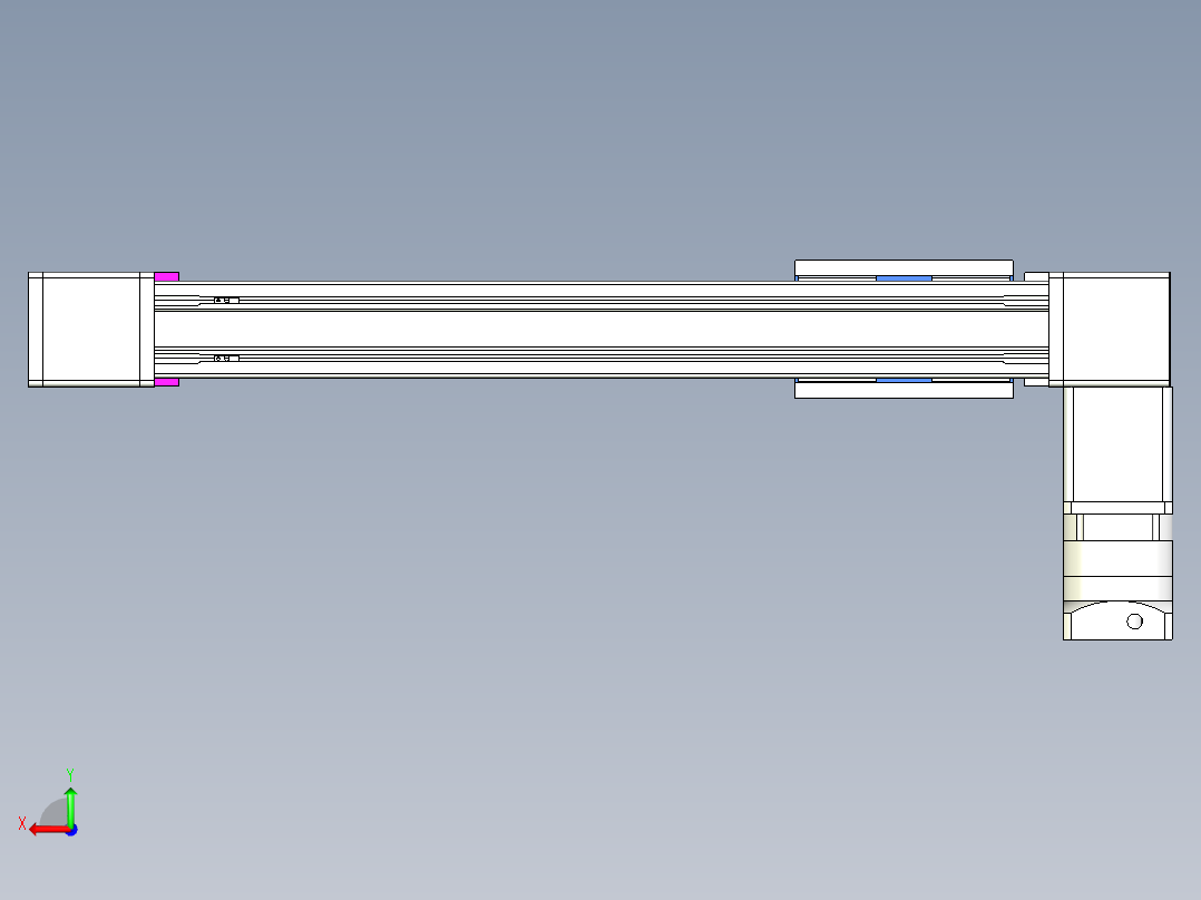威洛博LB.GB同步带传动--欧规系列GB8-L192-S500-BL-P75-K后视图