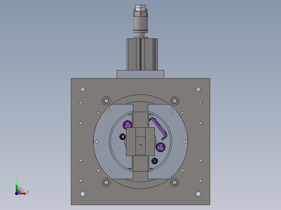 滤清器热熔模具前视图