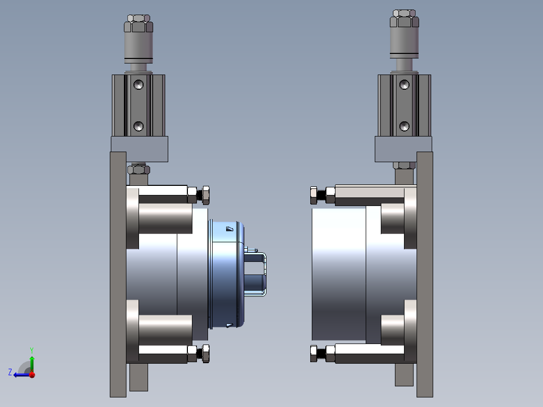 滤清器热熔模具右视图