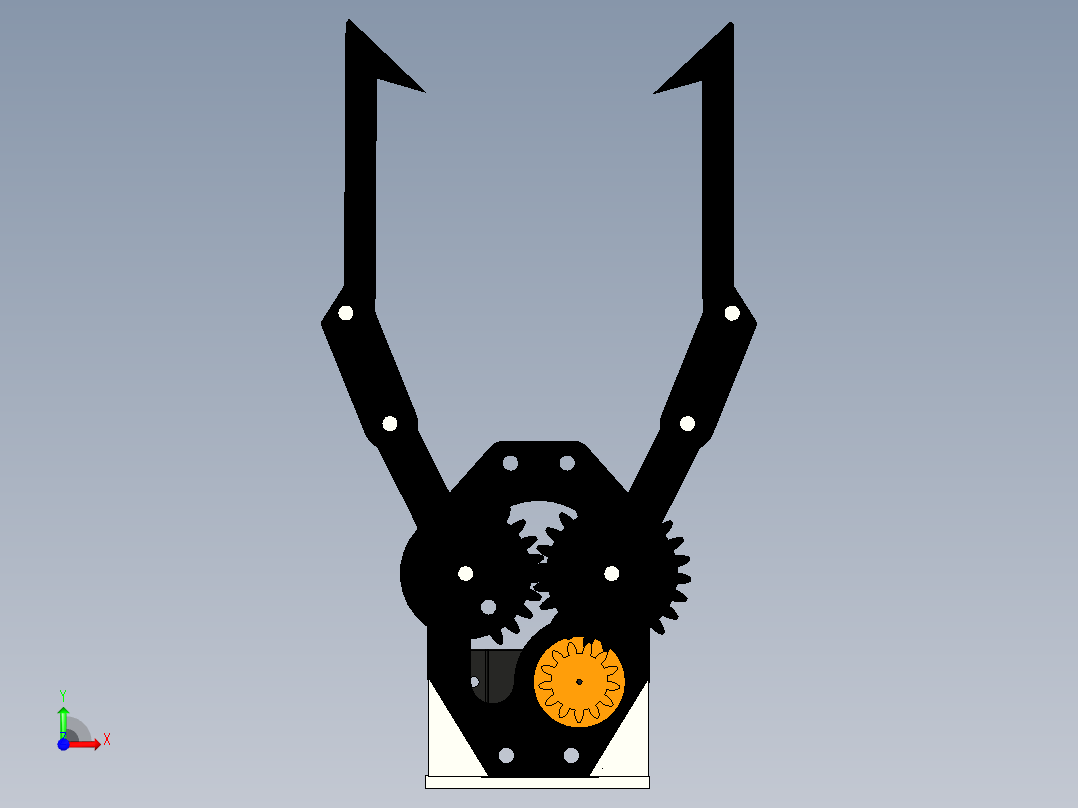 机械爪 3D图纸 (82)前视图