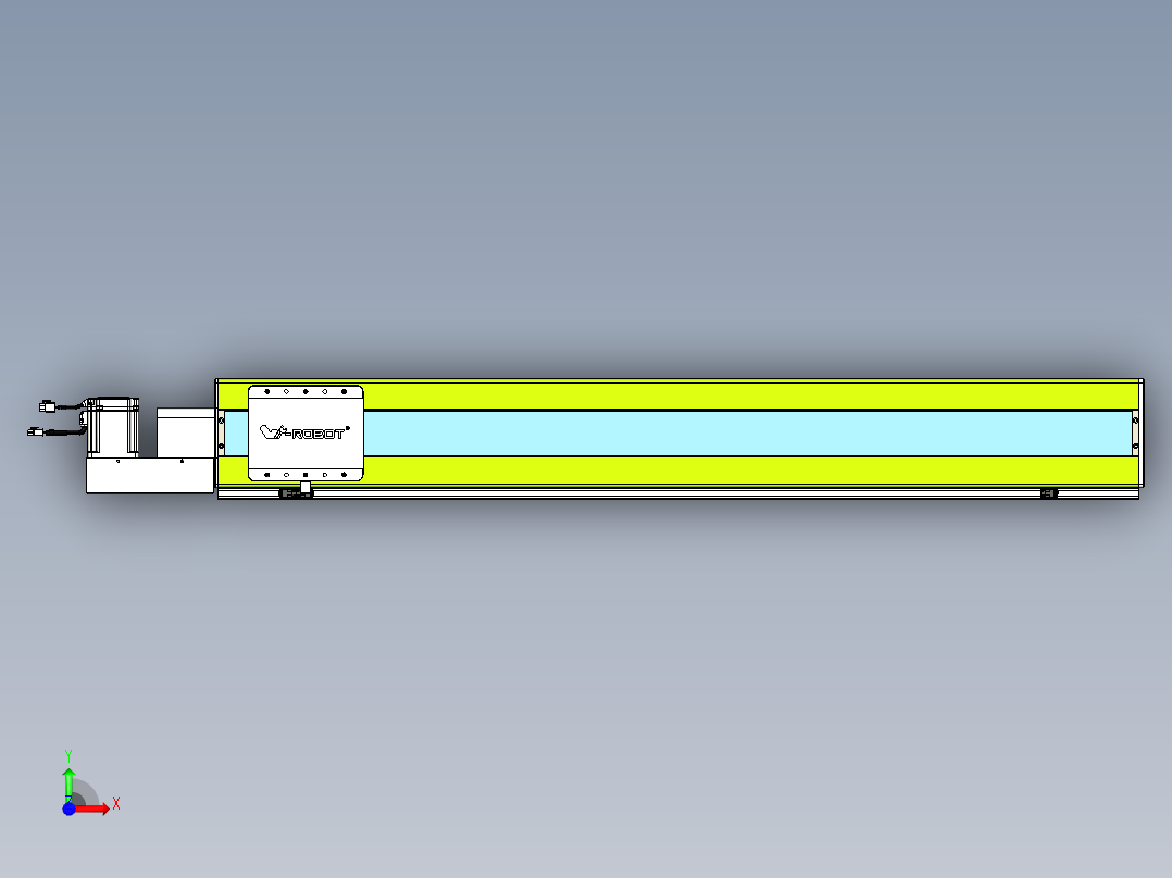 威洛博VBC同步带传动一无尘环境VBC17-L45-S1150-BL-ZP75-C3前视图