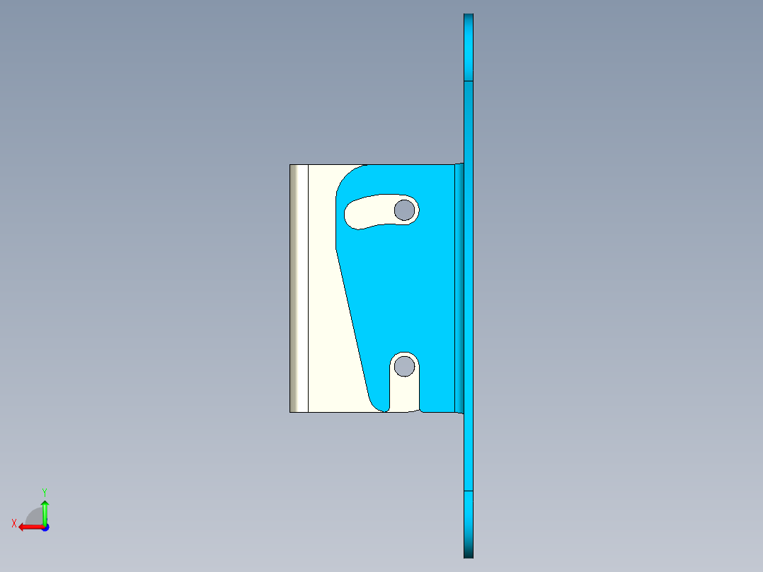 VESA 75 o 100 mm 支持最大 24 的显示器支架后视图
