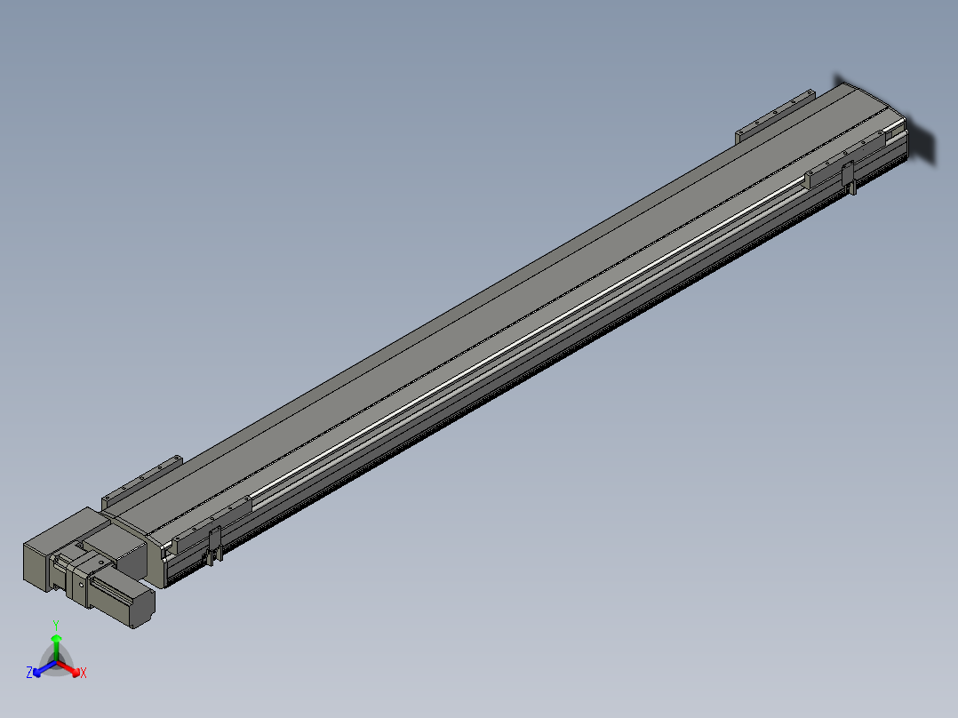 直线模组LHB21-L40-S1900-BL设计图纸