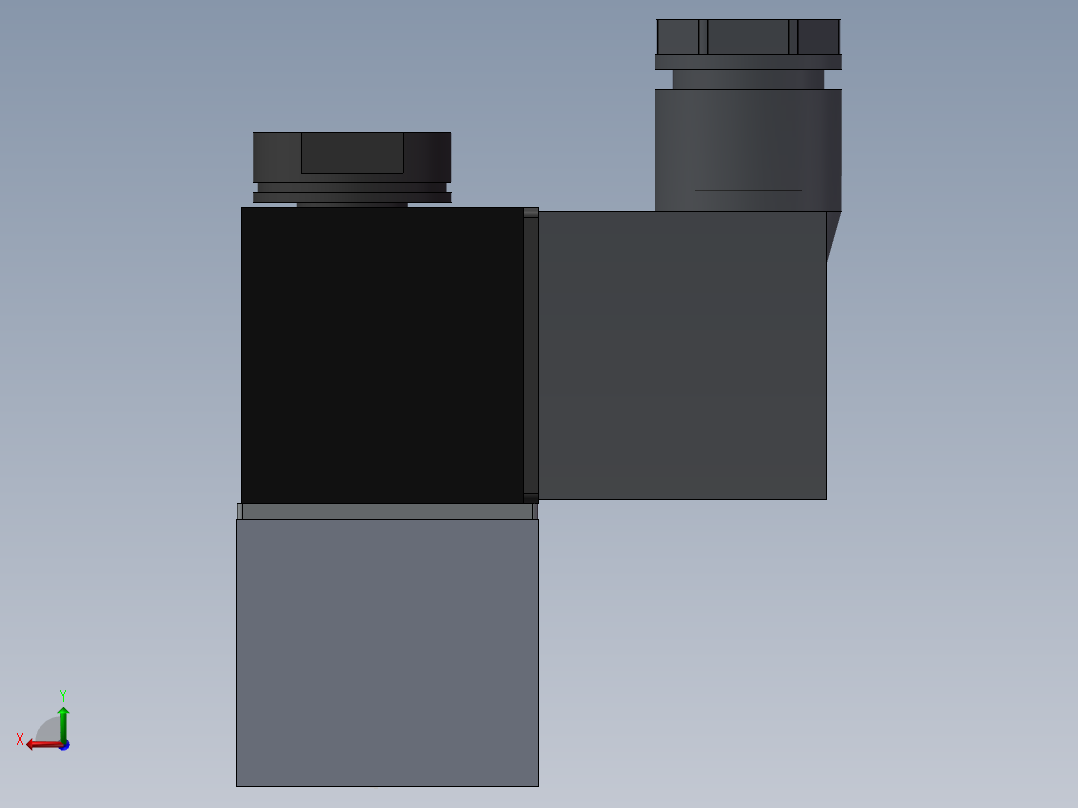 佳尔灵电磁阀后视图