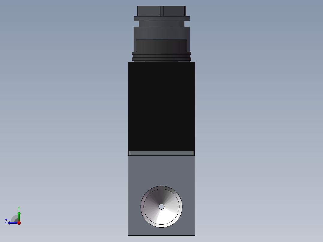 佳尔灵电磁阀右视图