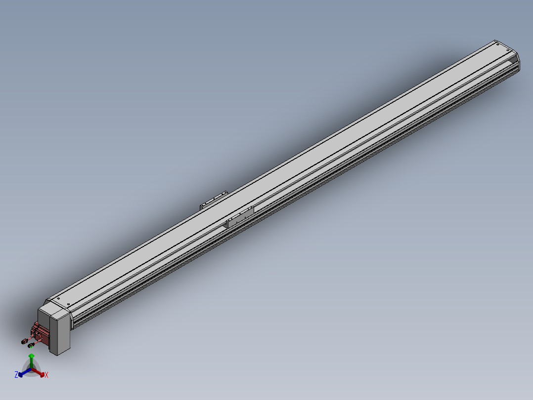 精密模组MT170-L125-2400-RD-M75-C4正等轴测图