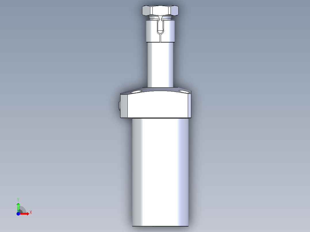 KOSMEKLHA0550-GR-Q30多系列多零件图纸模型前视图
