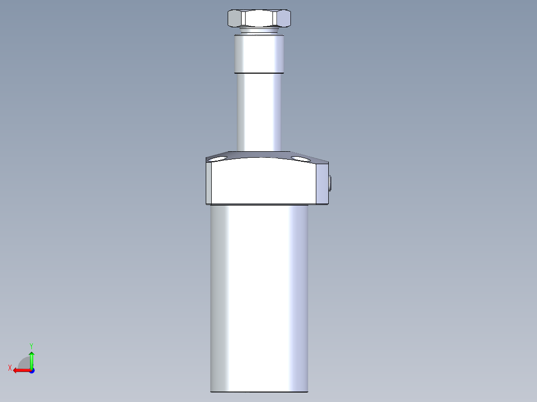 KOSMEKLHA0550-GR-Q30多系列多零件图纸模型后视图