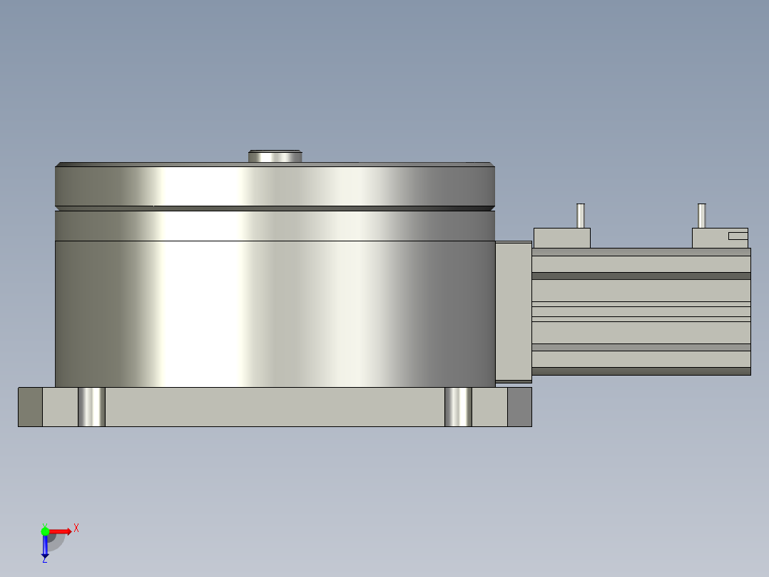 气动分度盘俯视图