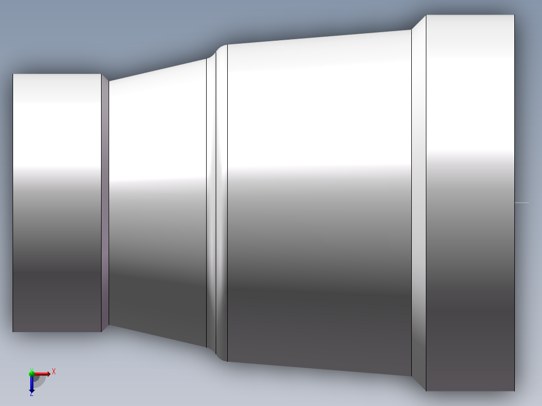 管箍-异径有边 DN15-DN8俯视图