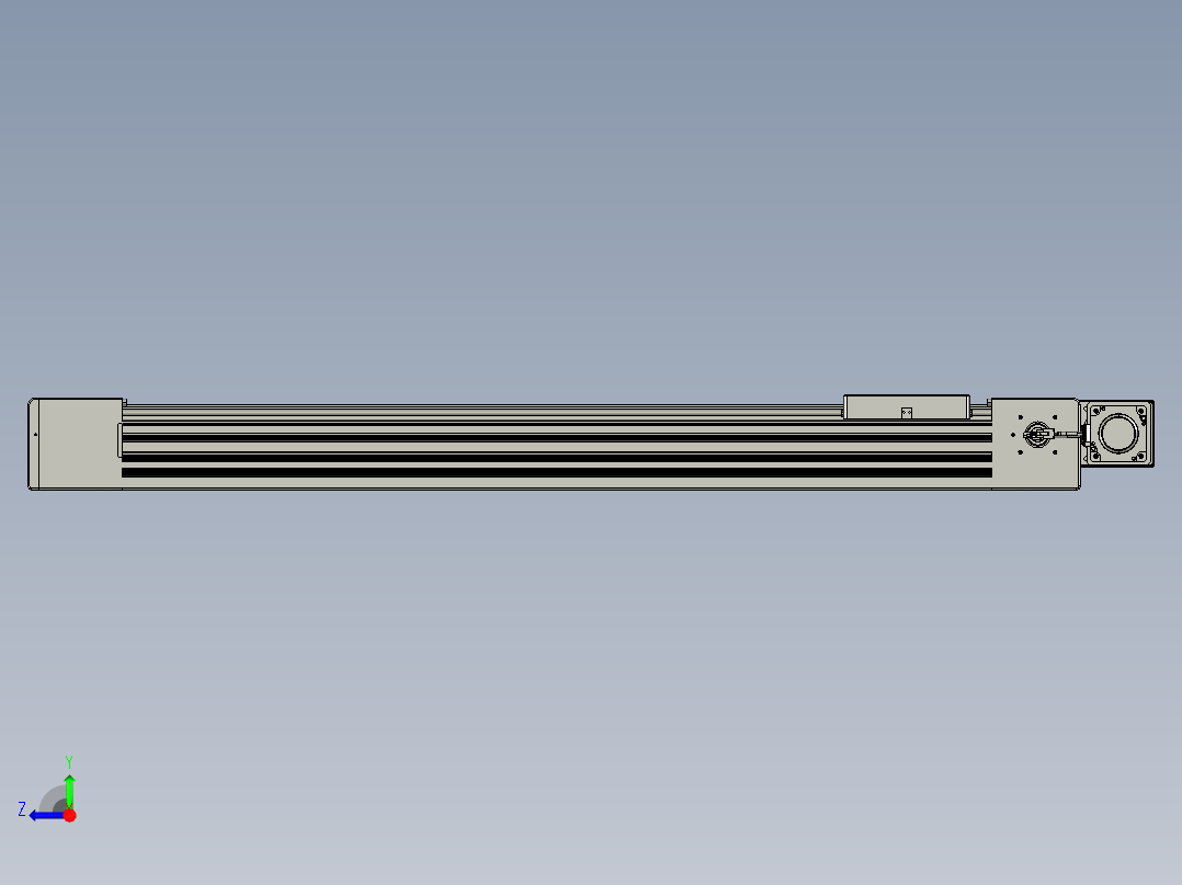 威洛博直线电机模组EB10-L224-S1000-BL-ZP75-MS3-5K右视图