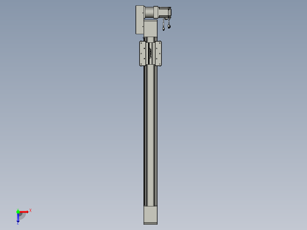 威洛博直线电机模组EB10-L224-S1000-BL-ZP75-MS3-5K俯视图