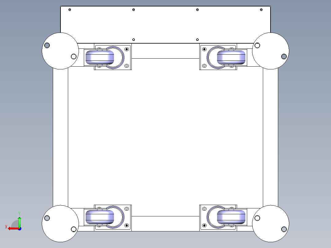侧面自动热熔螺母机后视图