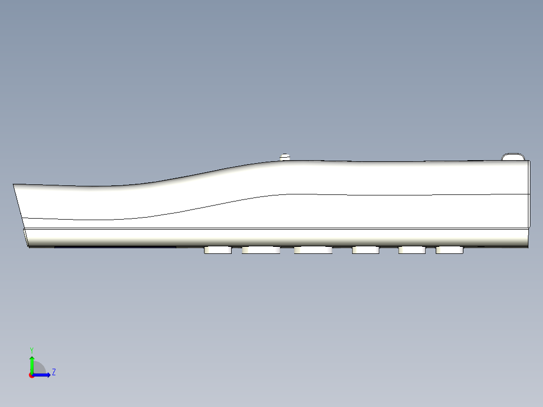 空调遥控器左视图