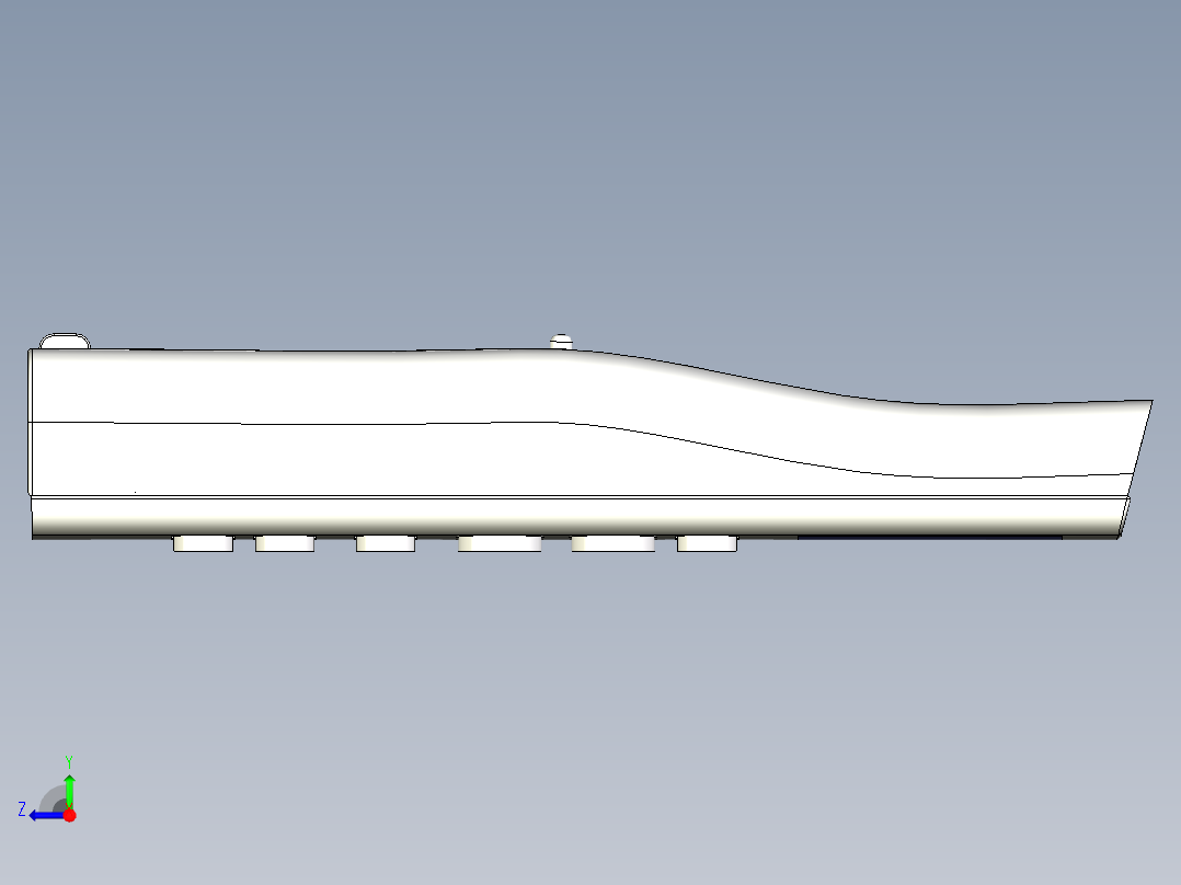 空调遥控器右视图