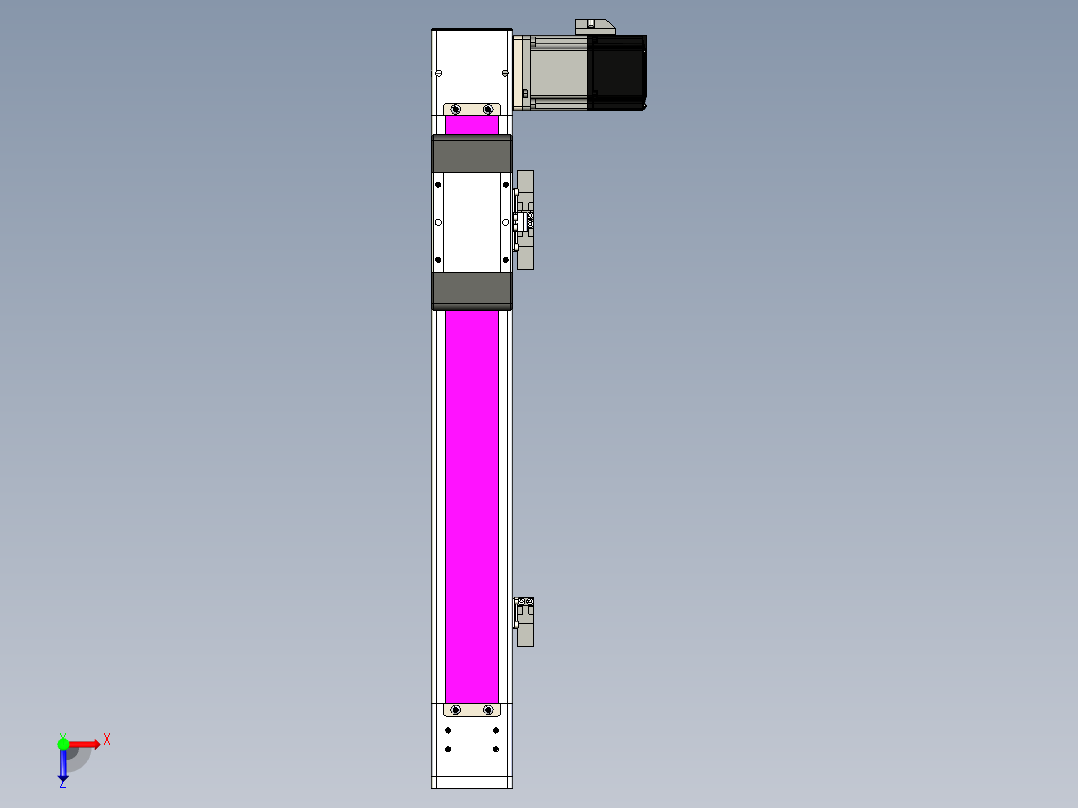 同步带滑台-欧规BC6-L120-S300-R-P40-D3俯视图