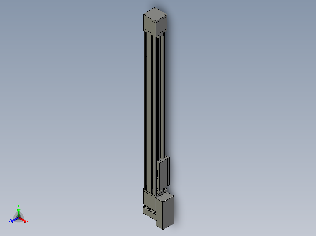欧规系列-GB8-L96-S800-BR-P40-MS3正等轴测图