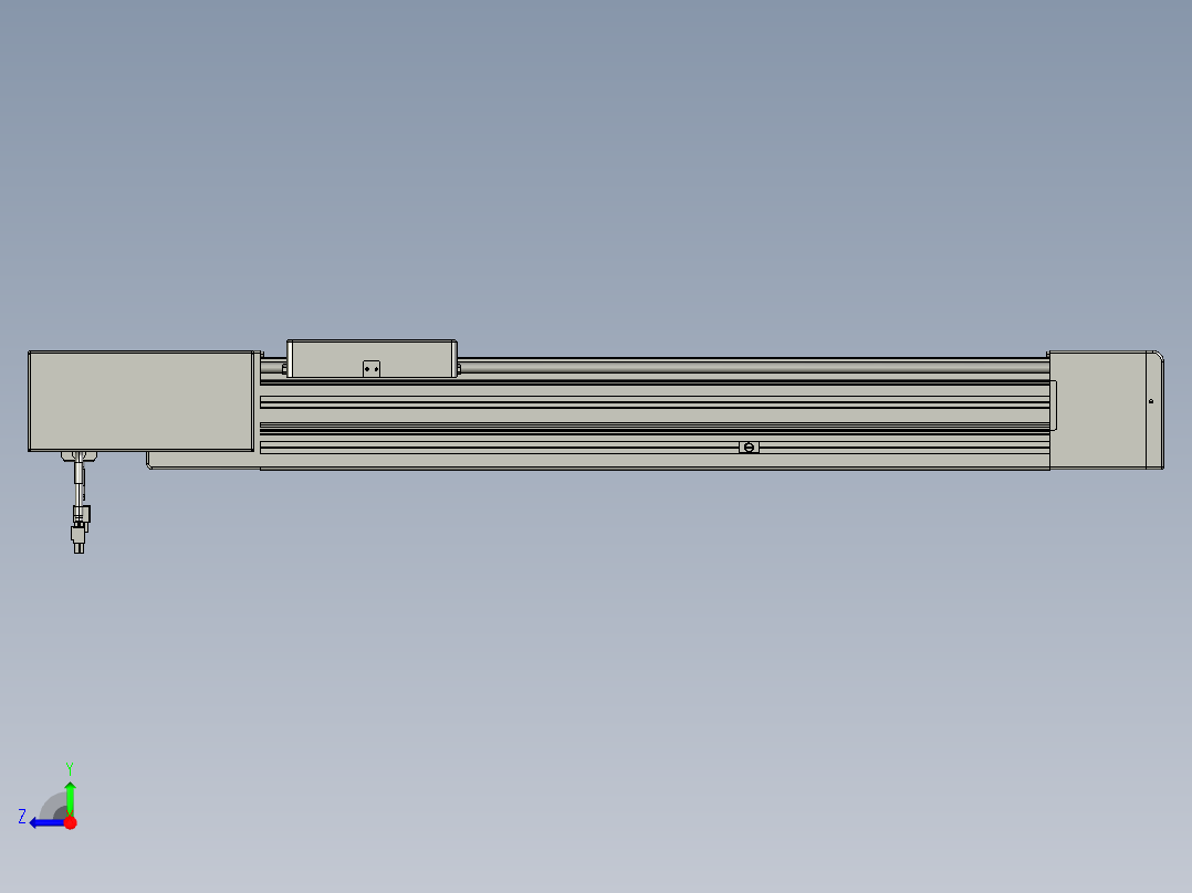威洛博直线电机模组EB8-L100-S500-BL-P75-MS3右视图