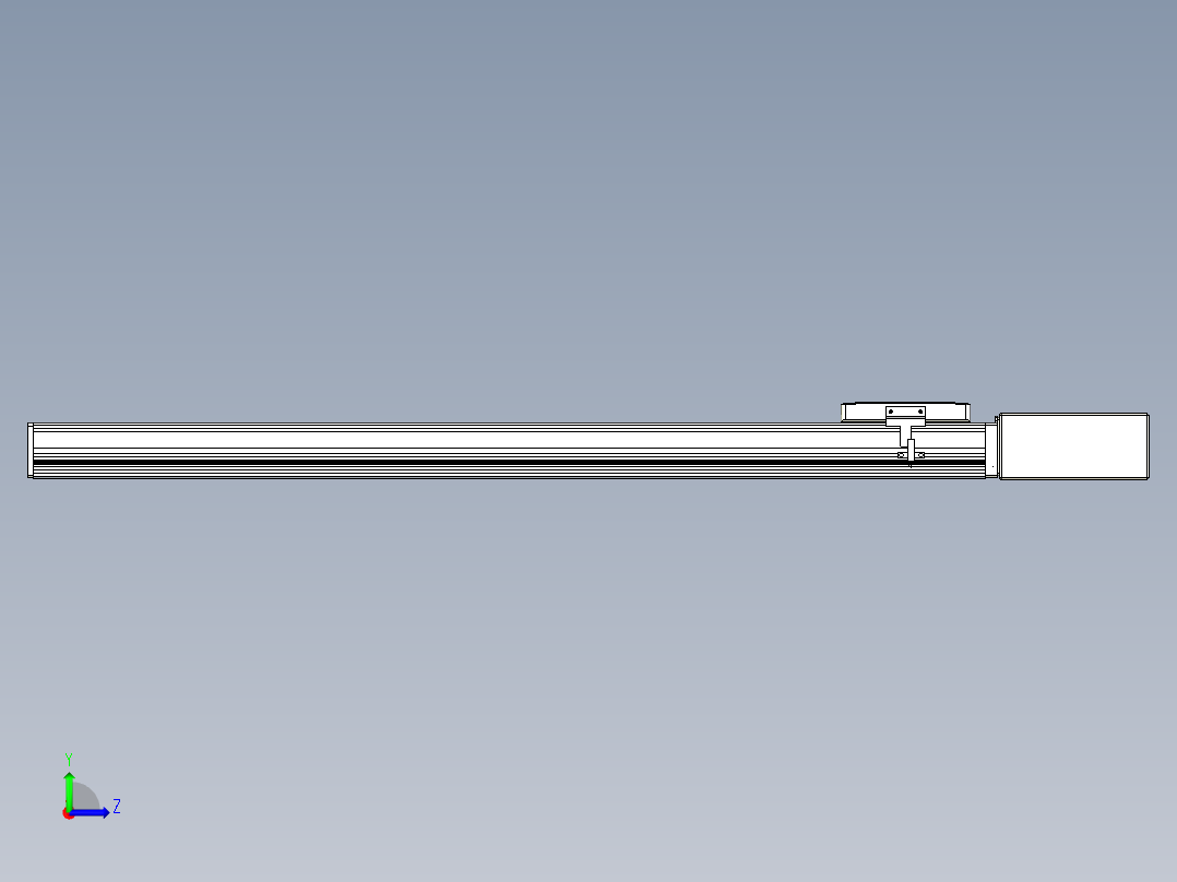 同步带全封闭直线模组TPA-HCB-105D-90-L750-ML-C-P20-N3左视图