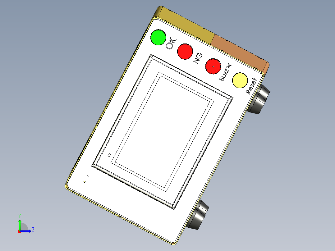 一种设备的显示器左视图