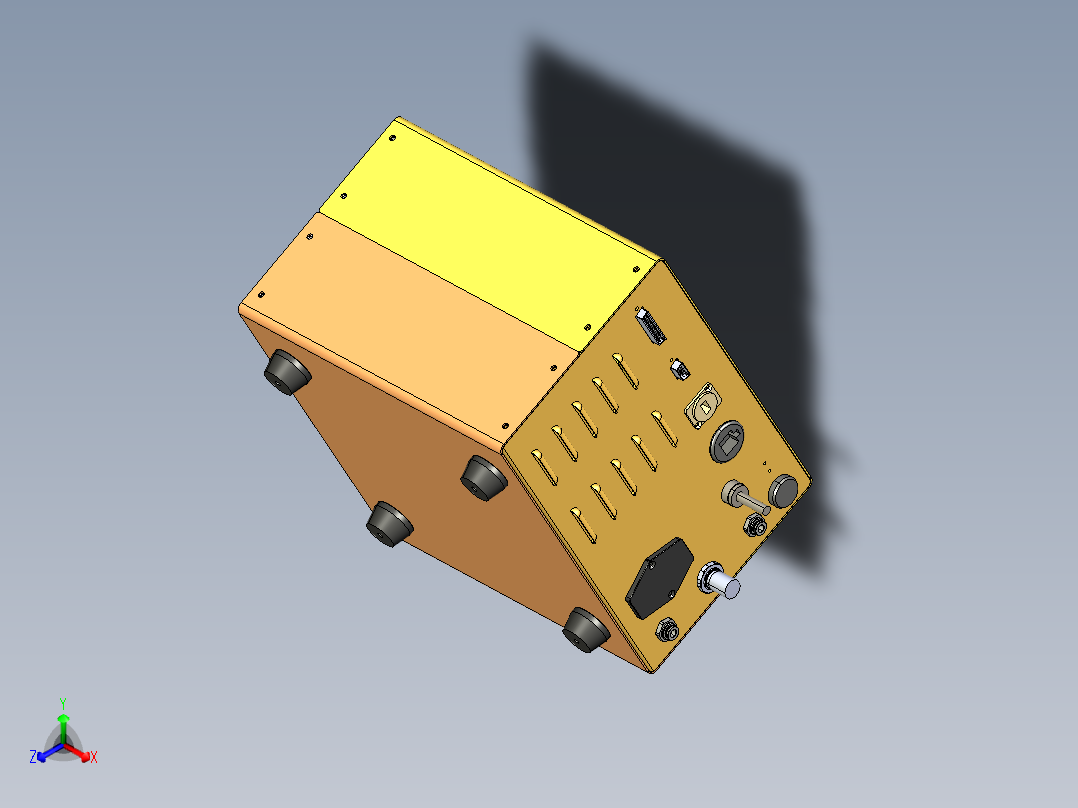 一种设备的显示器正等轴测图