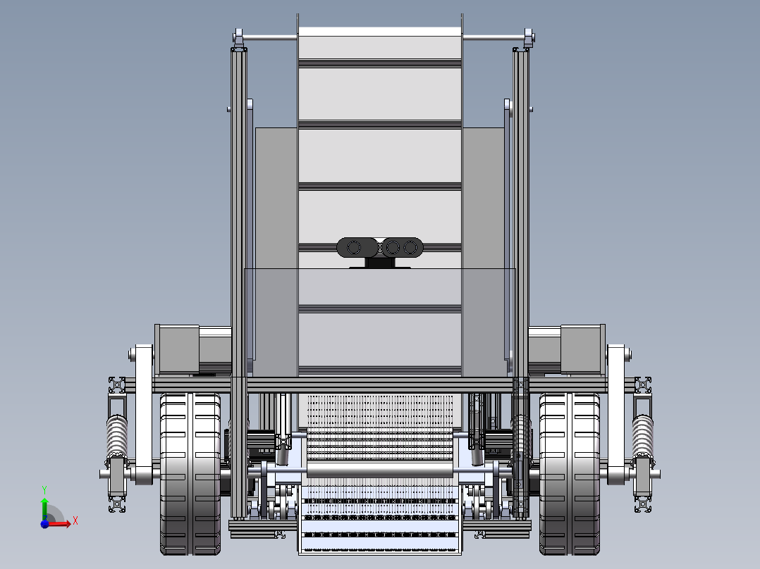 沙滩垃圾自动清理车sw16可编辑前视图