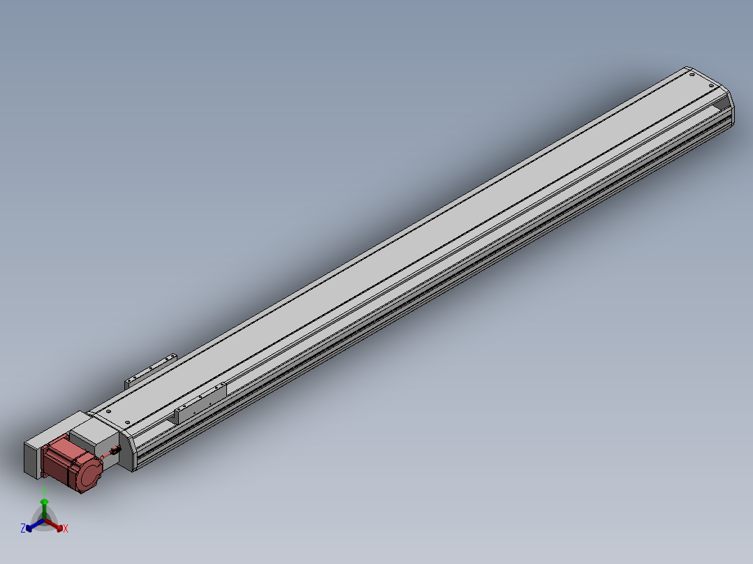 精密模组MT170-L125-1600-L-M75-C4正等轴测图