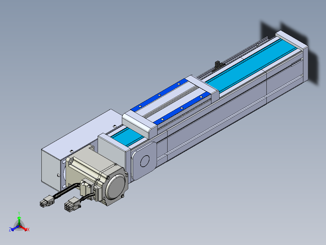 威洛博LB.GB同步带传动--欧规系列LB6A-L65-S150-BR正等轴测图