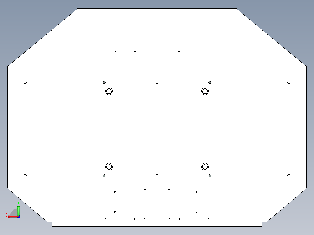 栈板封条自动化焊接模具后视图