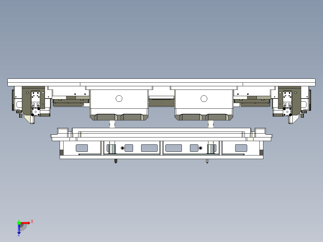 栈板封条自动化焊接模具俯视图