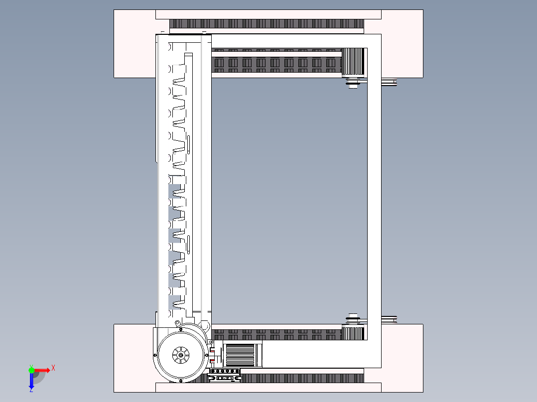 履带智能小车俯视图