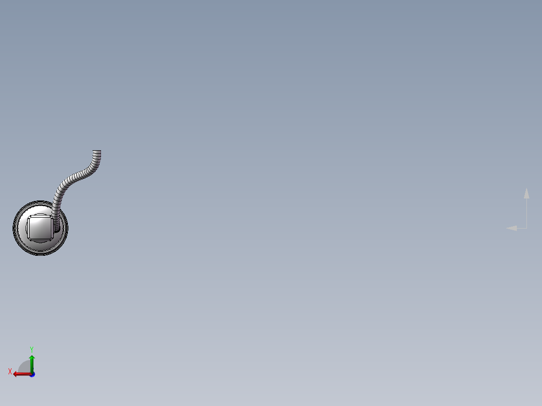 某款电动尾门撑杆结构图后视图