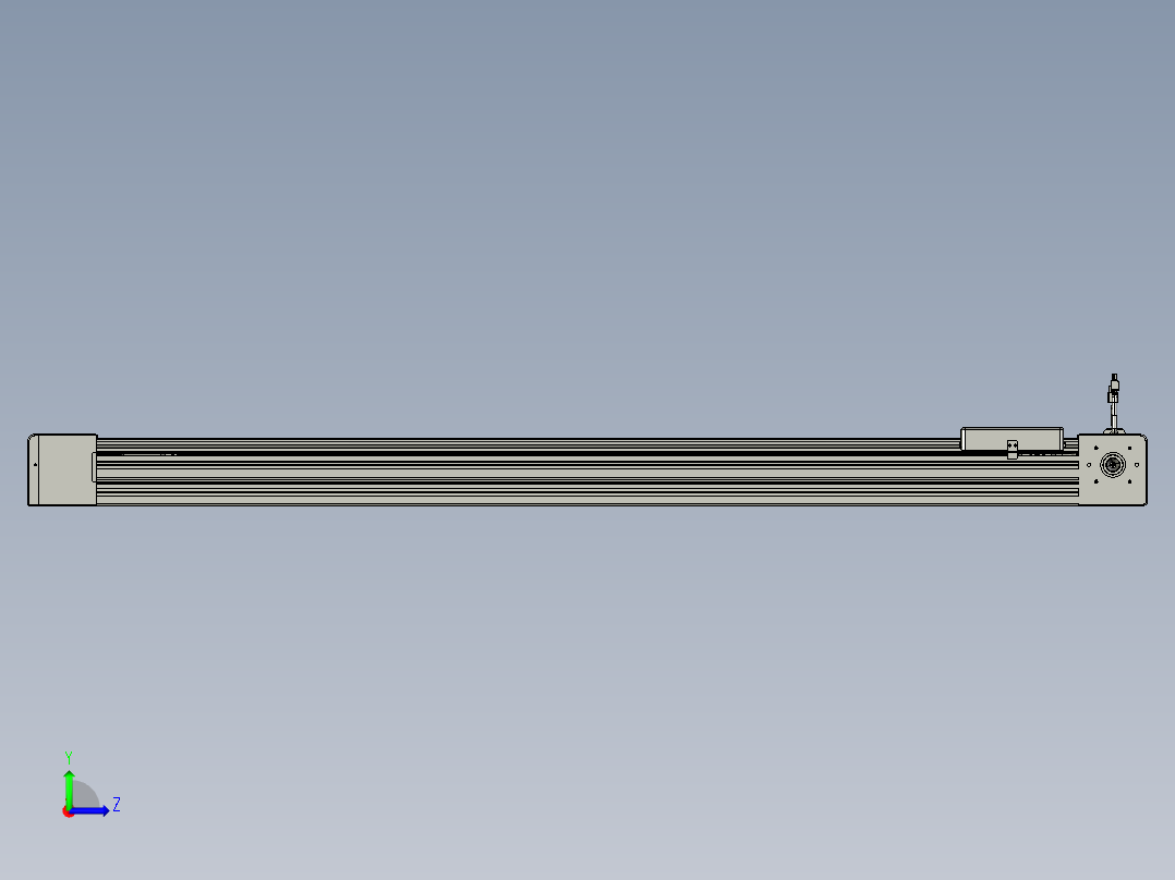 威洛博直线电机模组EB8-L200-S1250-L-P75-MS3左视图