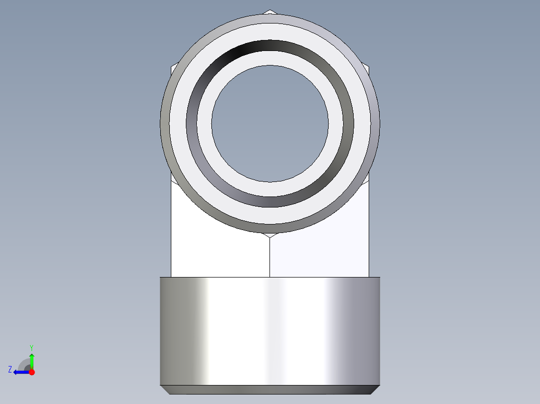 卡套式工业通用硬管接头EO_Union_tee_T20S71X右视图