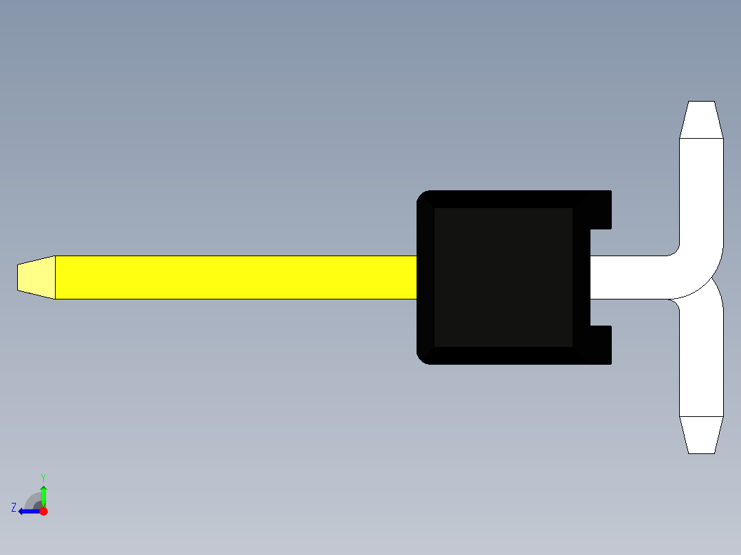 引脚接头-引脚接头-接头-连接器SMD间距2.54毫米，用于回流焊的印刷电路板上右视图