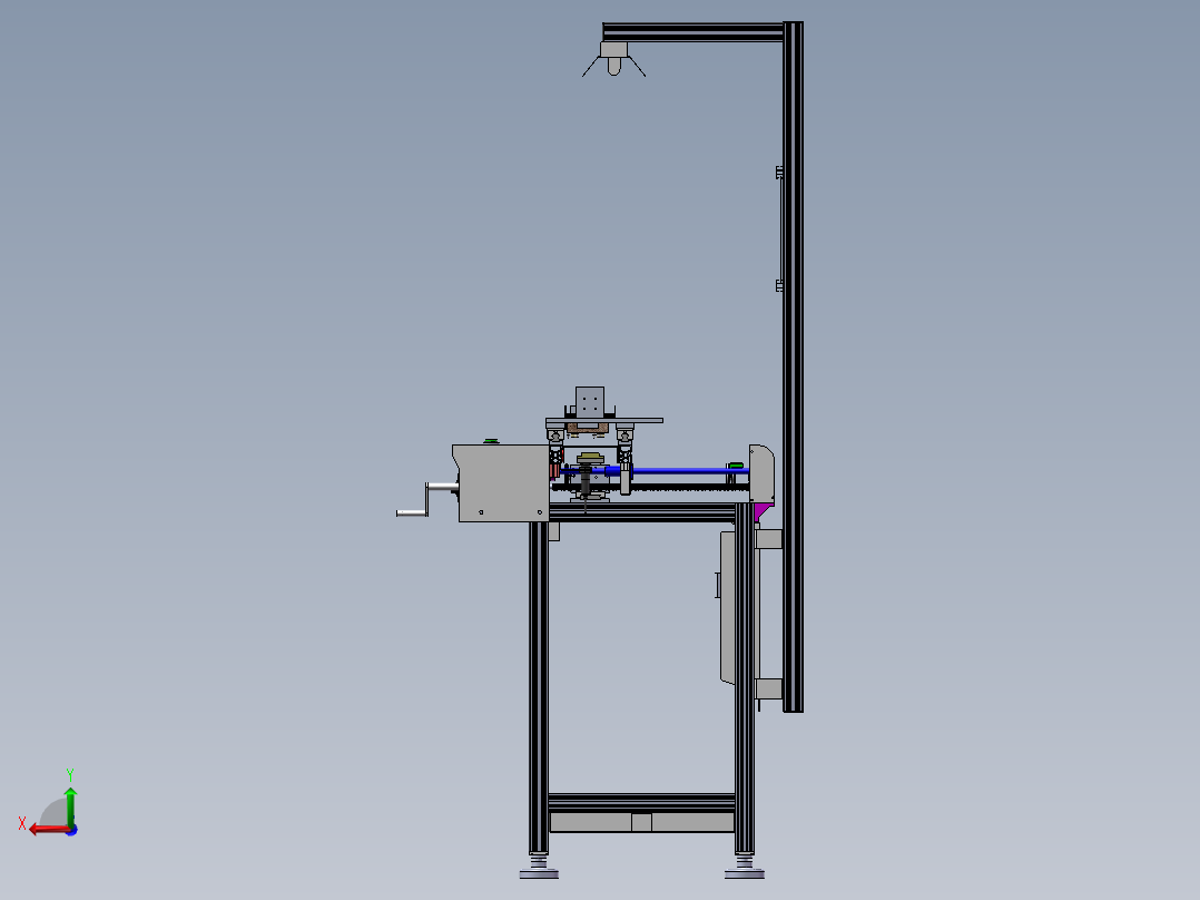 自动化PCB烧录机构sw18可编辑后视图